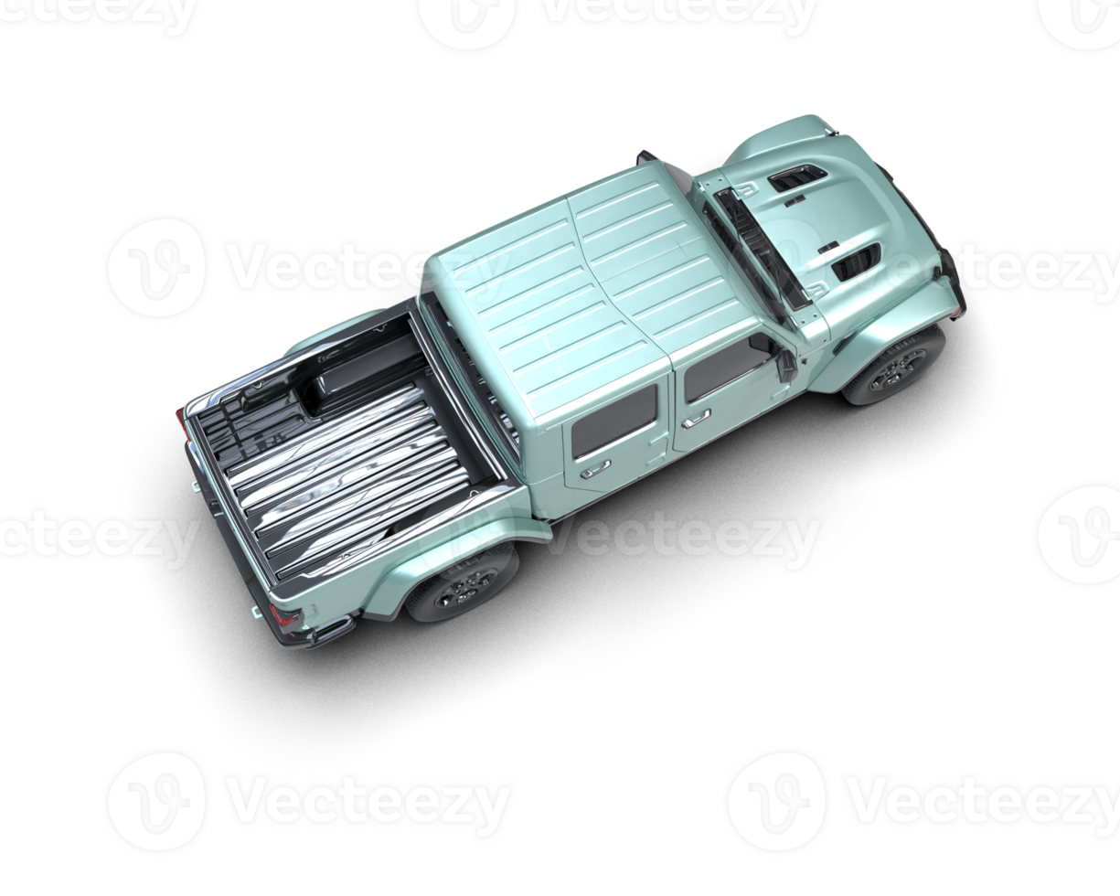 Pickup truck isolated on background. 3d rendering - illustration png