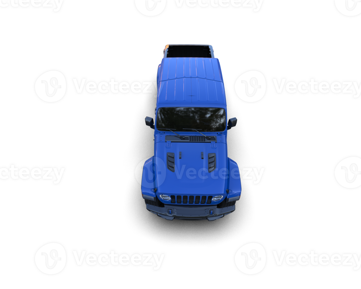 Pickup truck isolated on background. 3d rendering - illustration png
