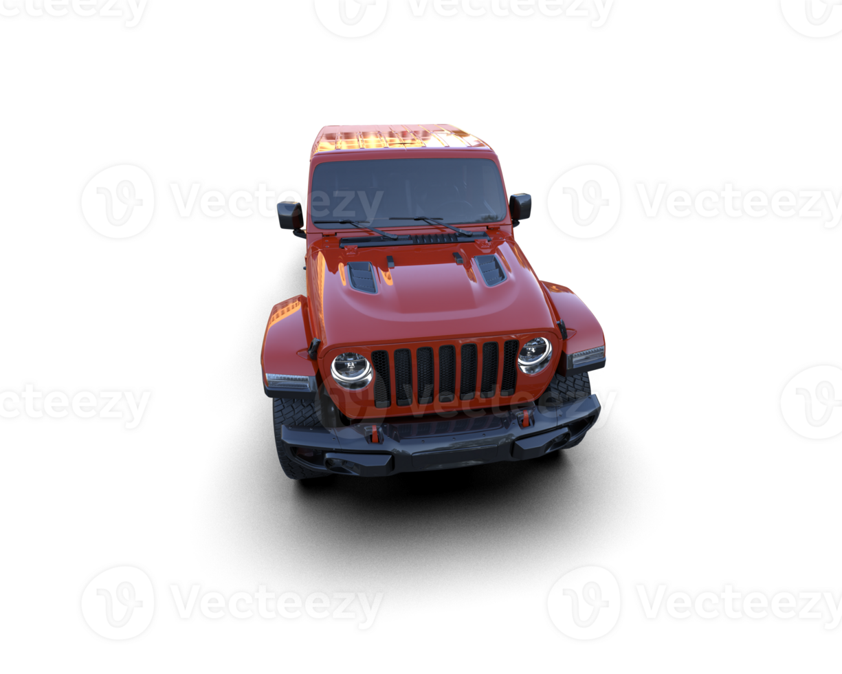 Pickup truck isolated on background. 3d rendering - illustration png