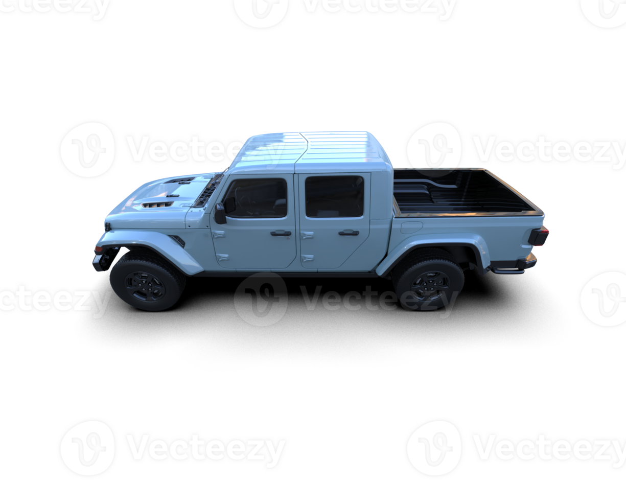 Pickup truck isolated on background. 3d rendering - illustration png
