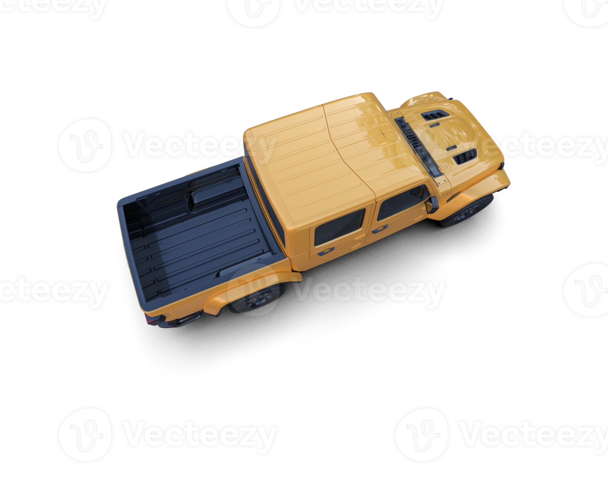 Pickup truck isolated on background. 3d rendering - illustration png