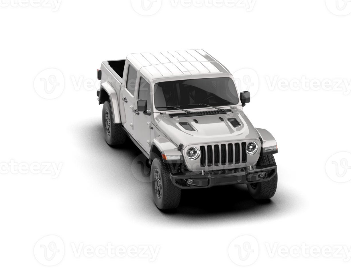 Pickup truck isolated on background. 3d rendering - illustration png