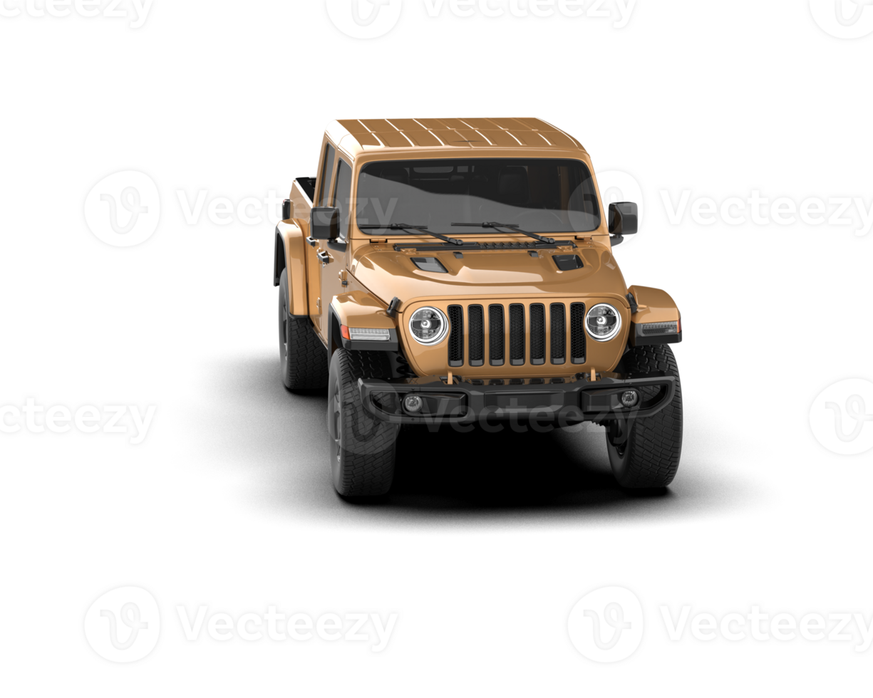 Pickup truck isolated on background. 3d rendering - illustration png