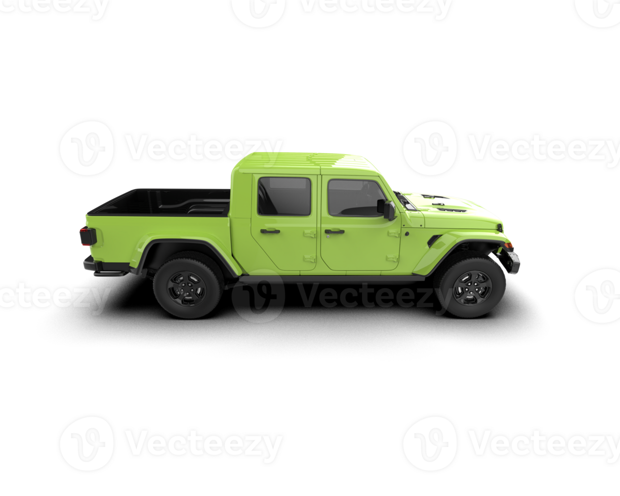 Pickup truck isolated on background. 3d rendering - illustration png