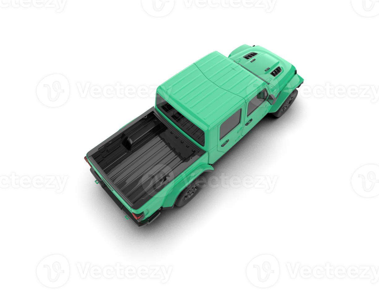 Pickup truck isolated on background. 3d rendering - illustration png