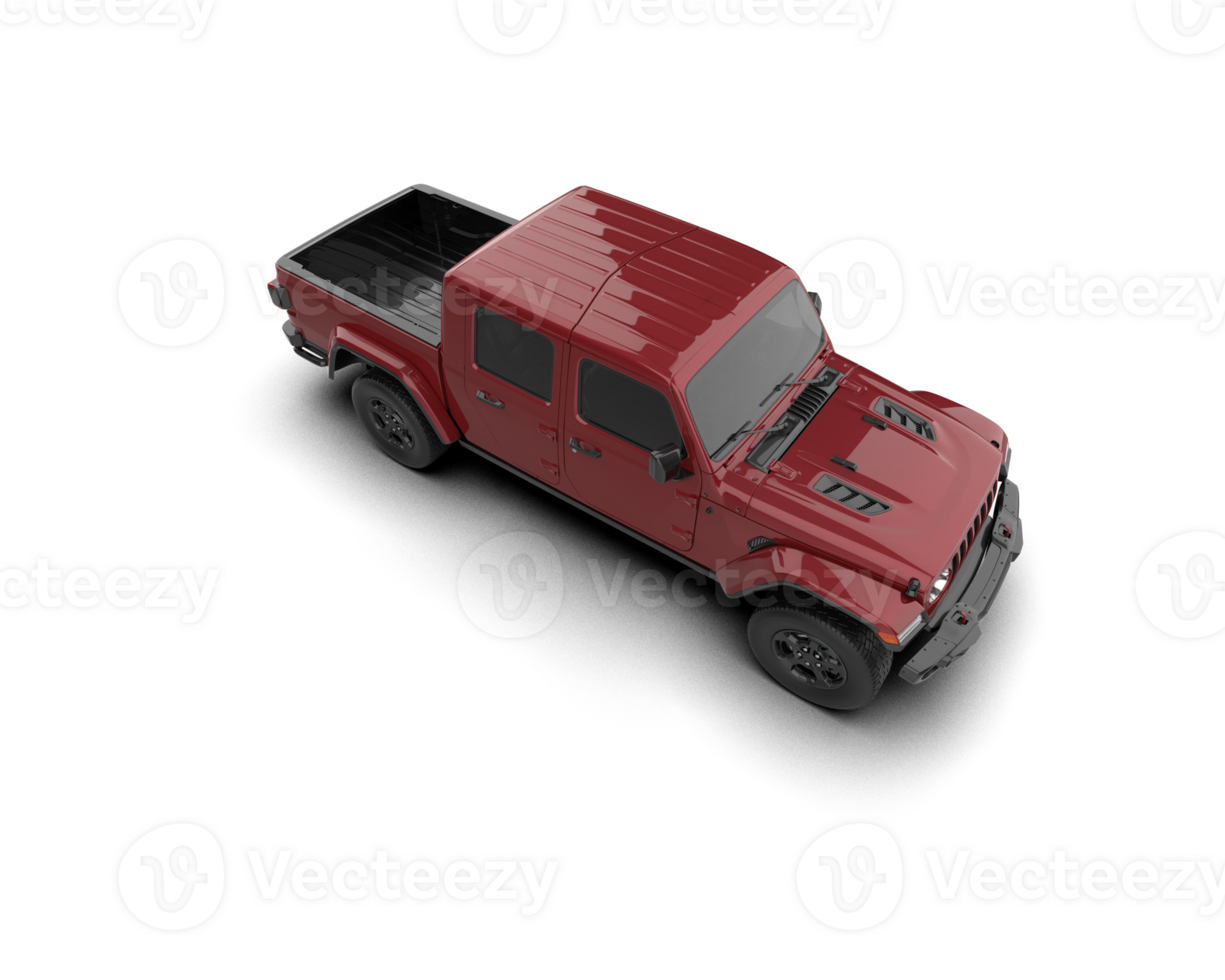 Pickup truck isolated on background. 3d rendering - illustration png