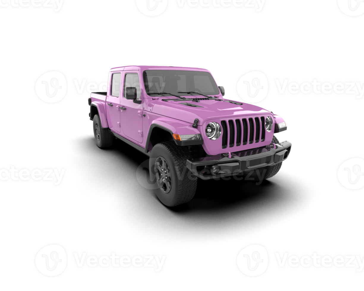 Pickup truck isolated on background. 3d rendering - illustration png