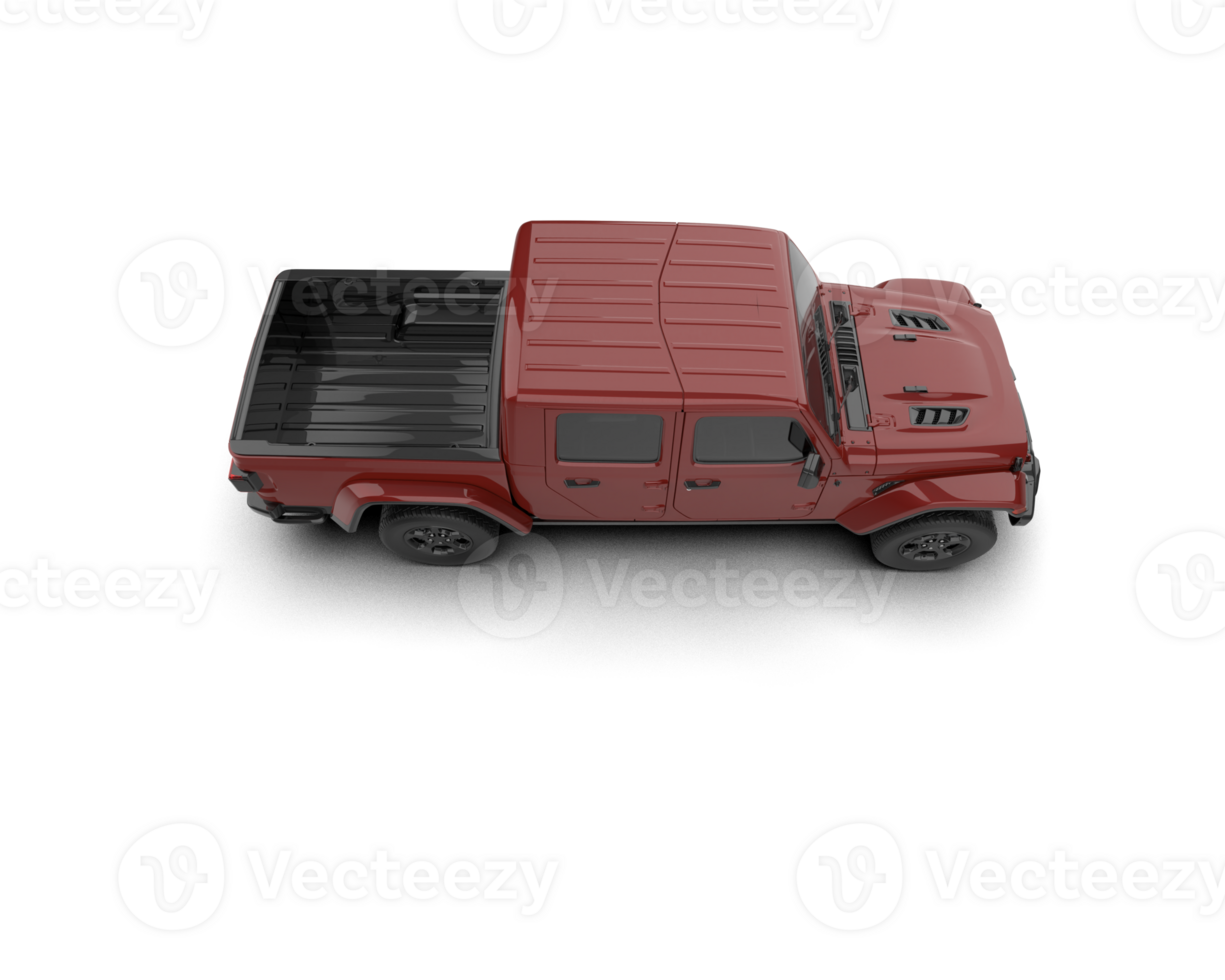 Pickup truck isolated on background. 3d rendering - illustration png