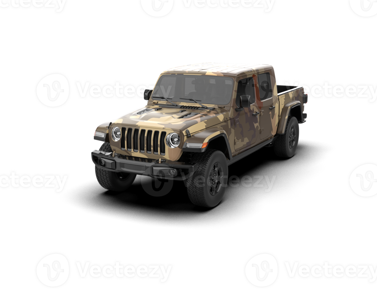 Pickup truck isolated on background. 3d rendering - illustration png
