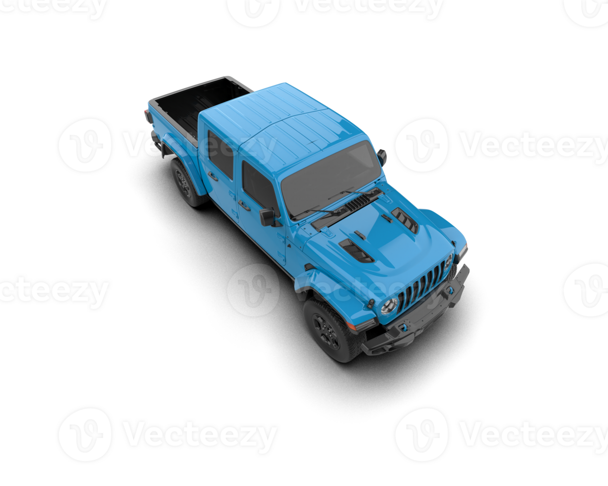 Pickup truck isolated on background. 3d rendering - illustration png