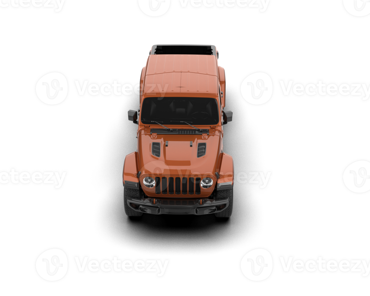 Pickup truck isolated on background. 3d rendering - illustration png