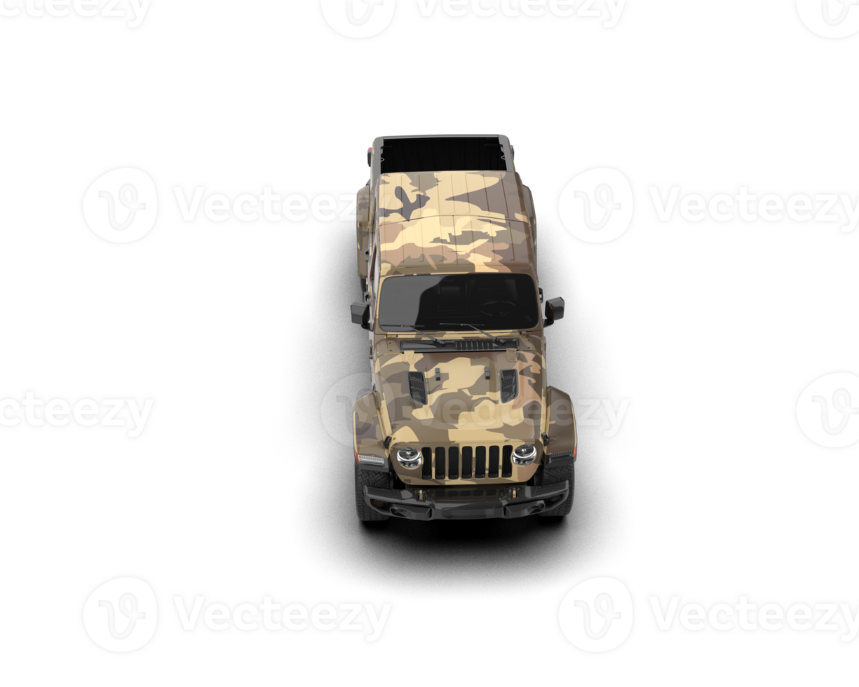 Pickup truck isolated on background. 3d rendering - illustration png