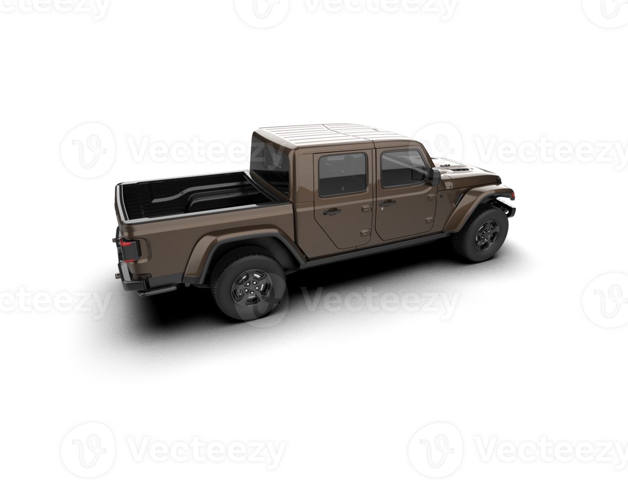 Pickup truck isolated on background. 3d rendering - illustration png