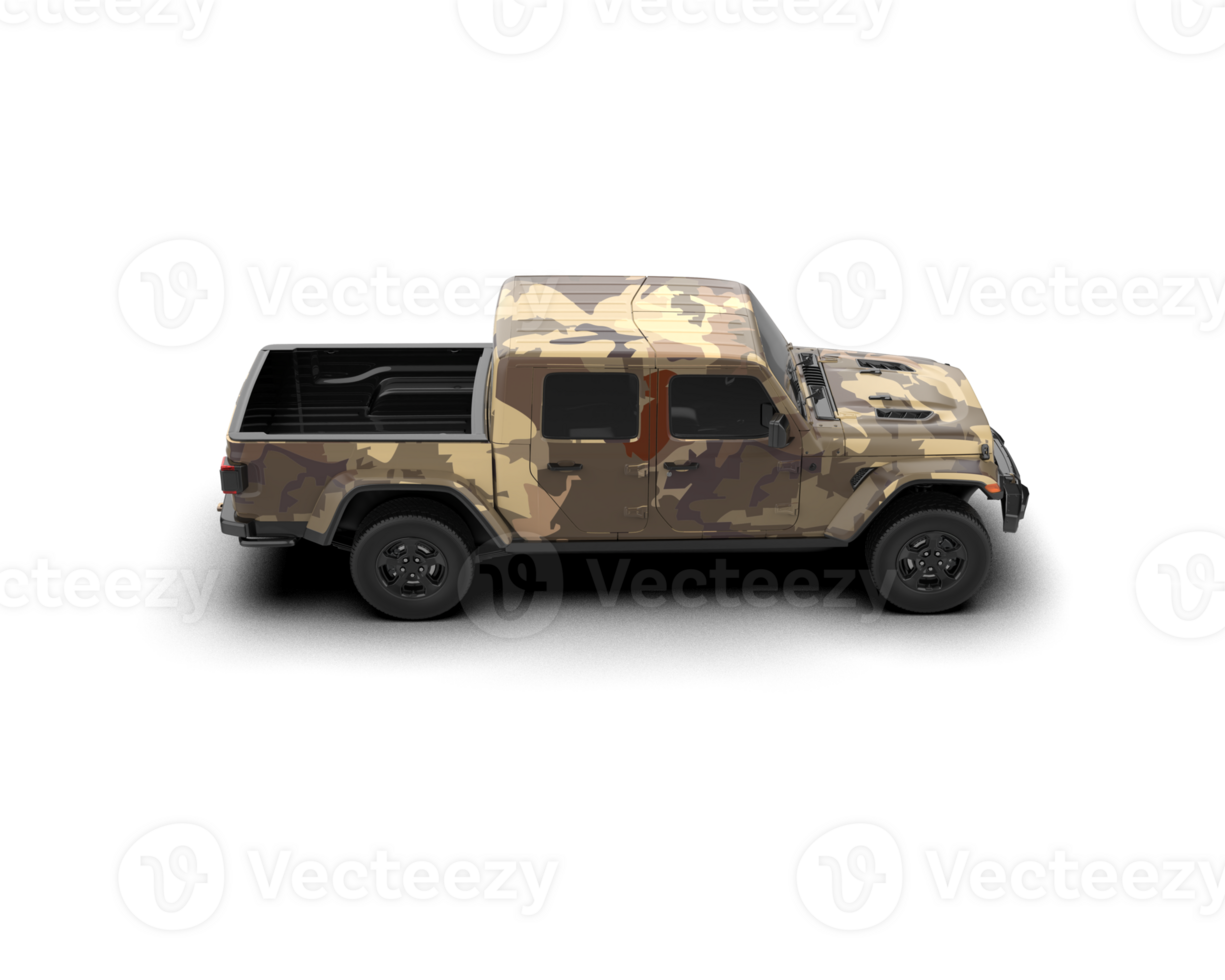 Pickup truck isolated on background. 3d rendering - illustration png