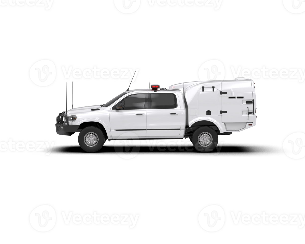 Pickup truck isolated on background. 3d rendering - illustration png
