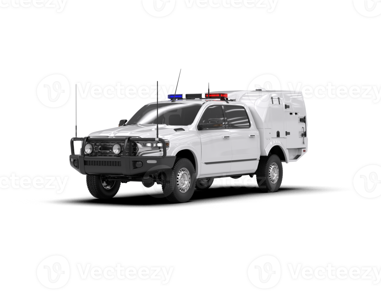 Pickup truck isolated on background. 3d rendering - illustration png