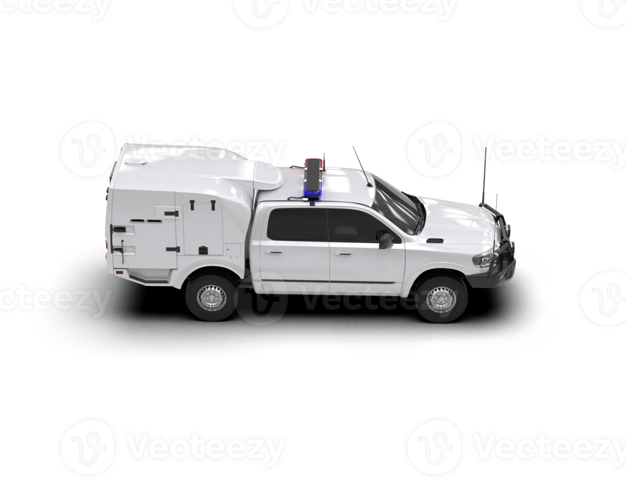Pickup truck isolated on background. 3d rendering - illustration png