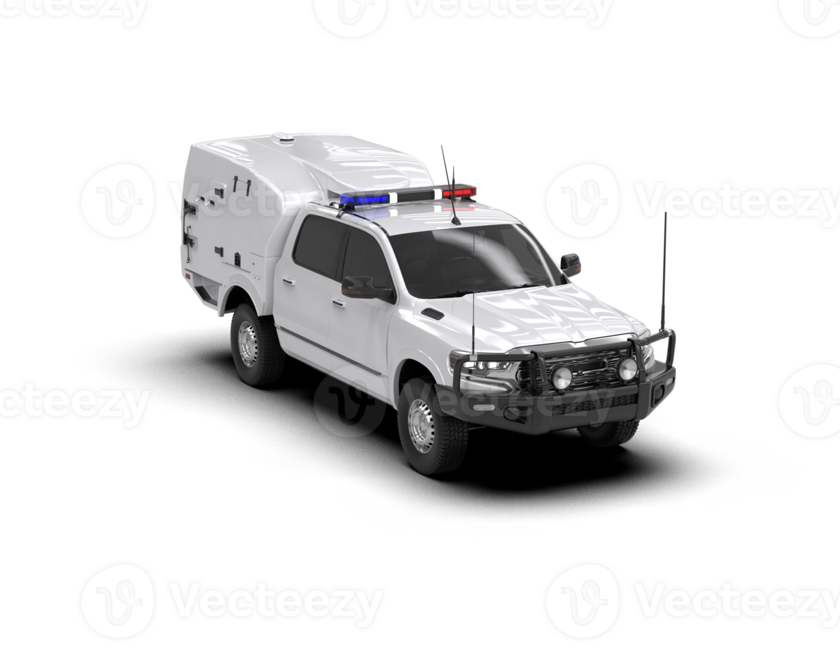 Pickup truck isolated on background. 3d rendering - illustration png