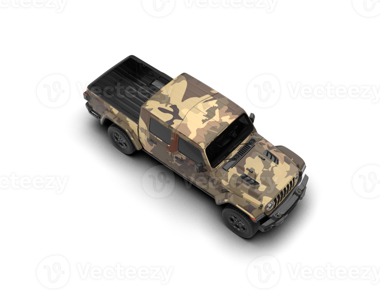 Pickup truck isolated on background. 3d rendering - illustration png
