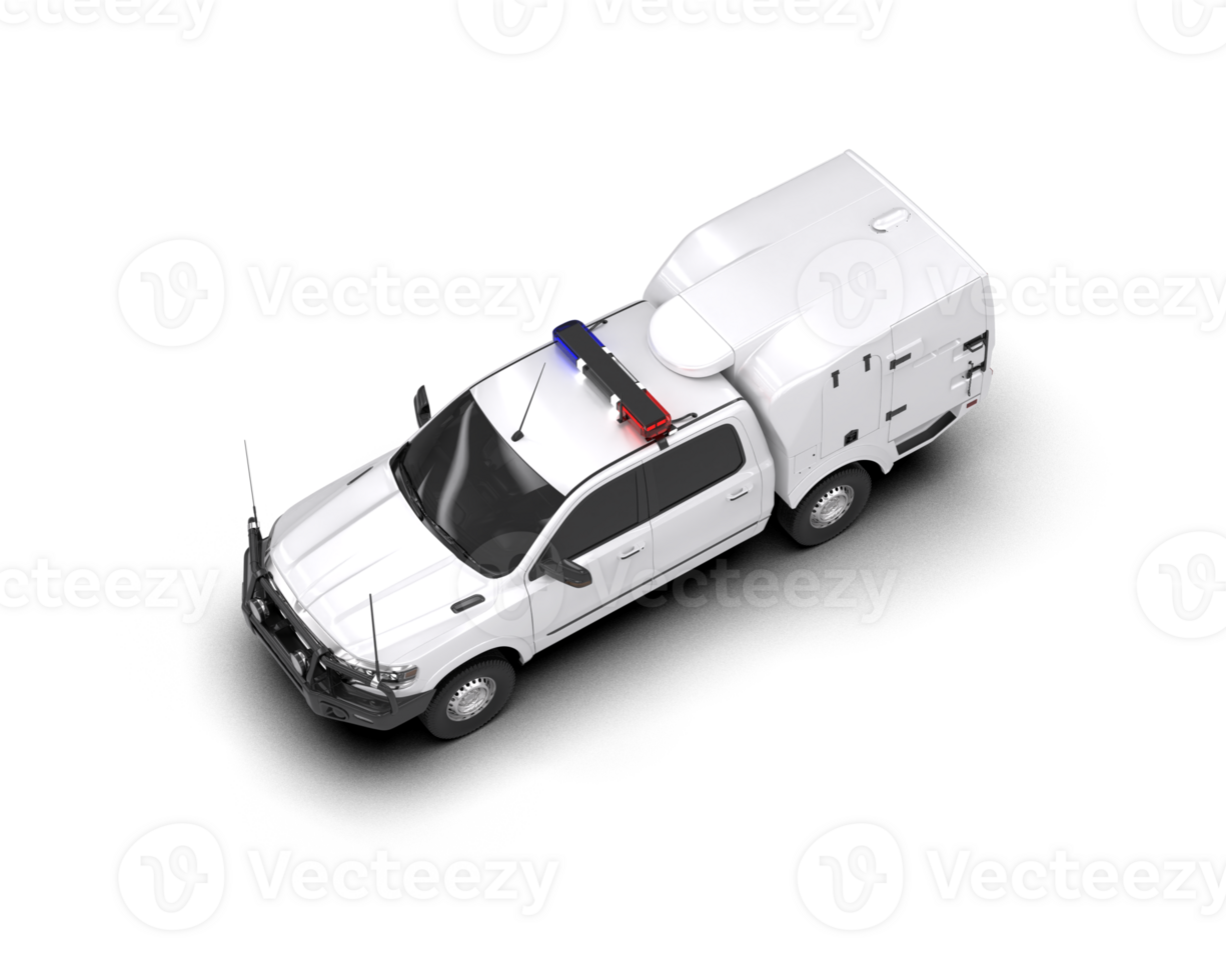 Pickup truck isolated on background. 3d rendering - illustration png
