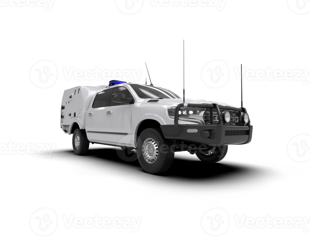 Pickup truck isolated on background. 3d rendering - illustration png
