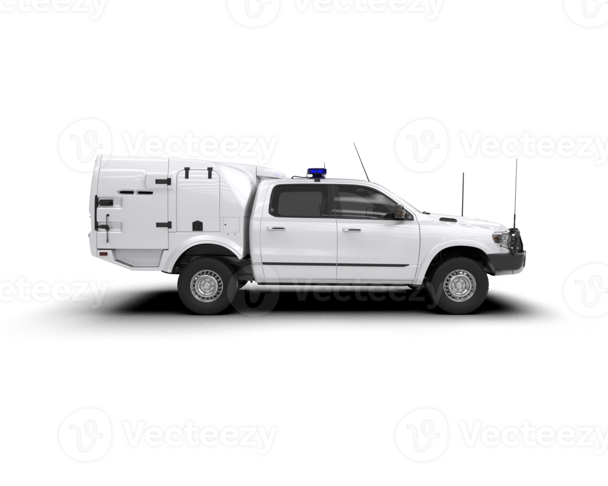 Pickup truck isolated on background. 3d rendering - illustration png