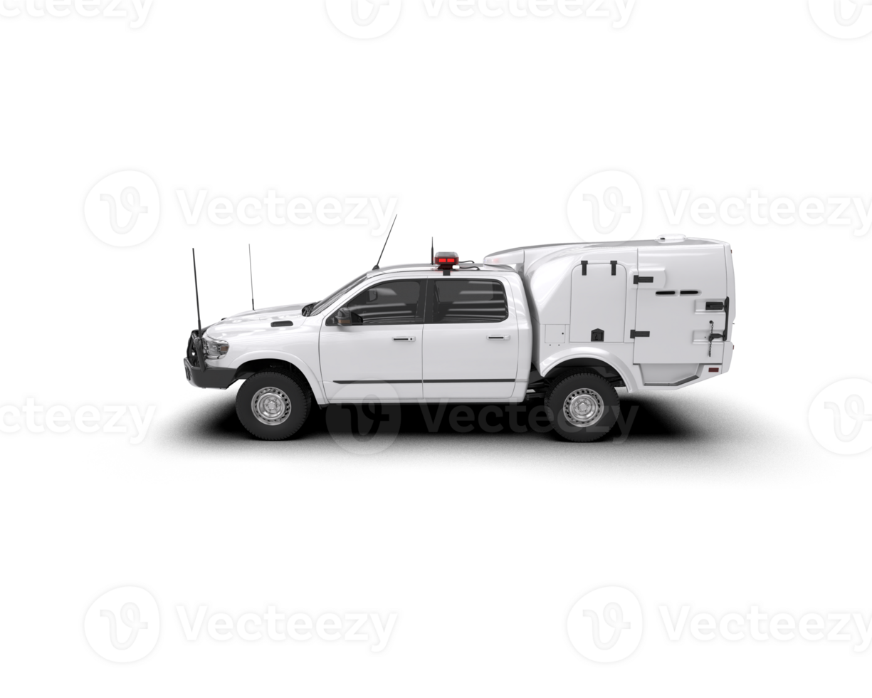 Pickup truck isolated on background. 3d rendering - illustration png