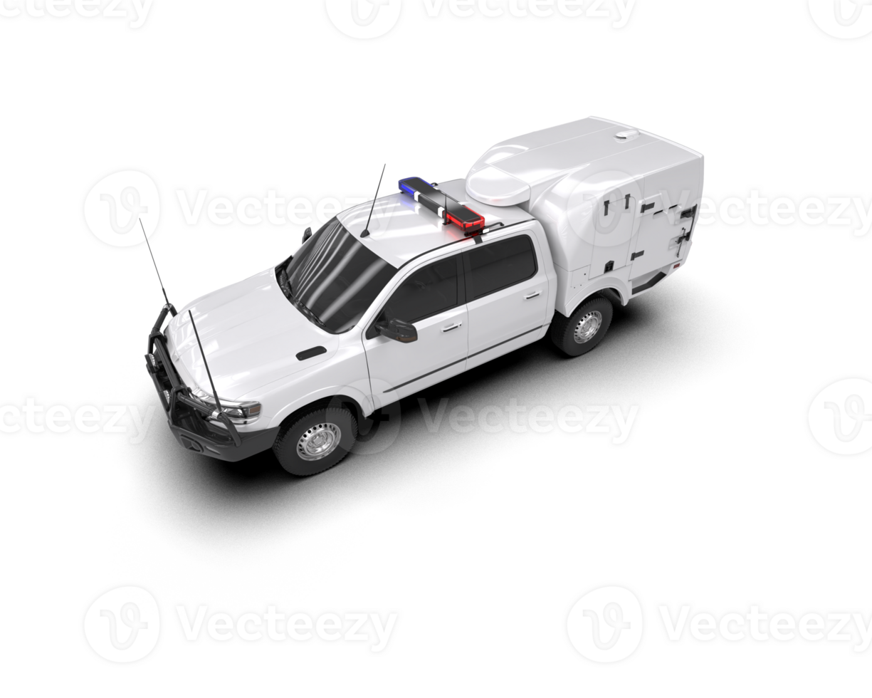 Pickup truck isolated on background. 3d rendering - illustration png