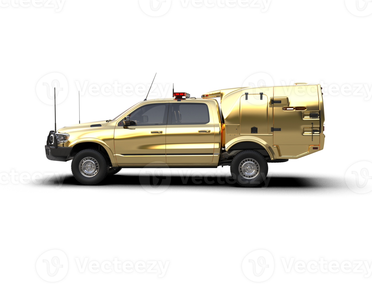 Pickup truck isolated on background. 3d rendering - illustration png