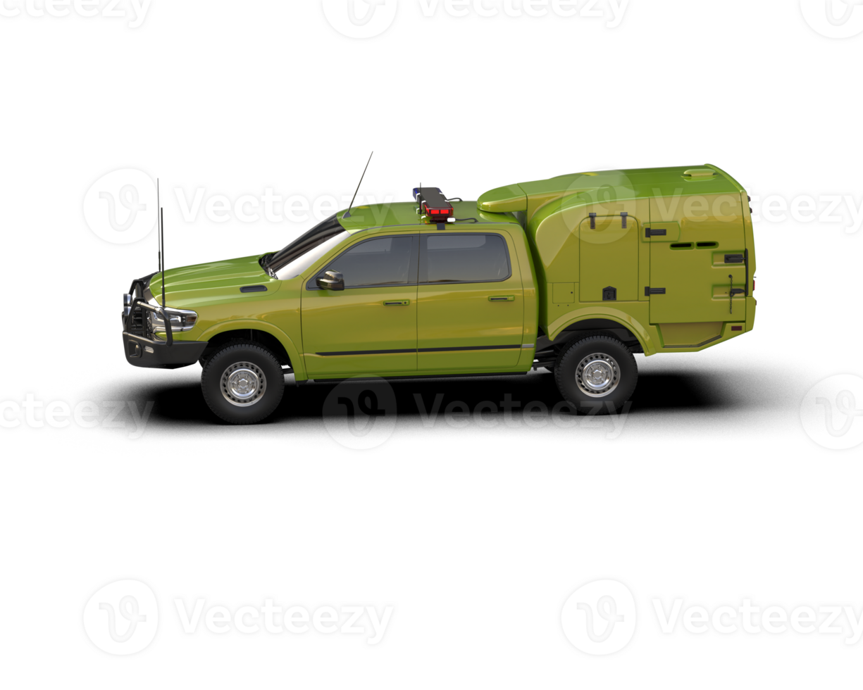 Pickup truck isolated on background. 3d rendering - illustration png