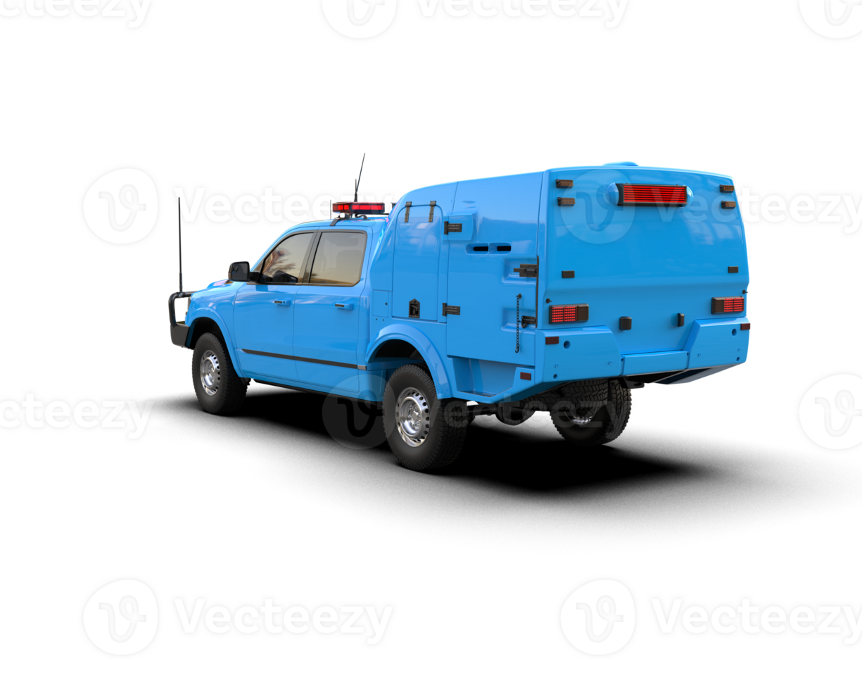 Pickup truck isolated on background. 3d rendering - illustration png