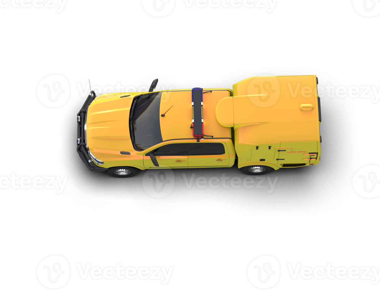 Pickup truck isolated on background. 3d rendering - illustration png