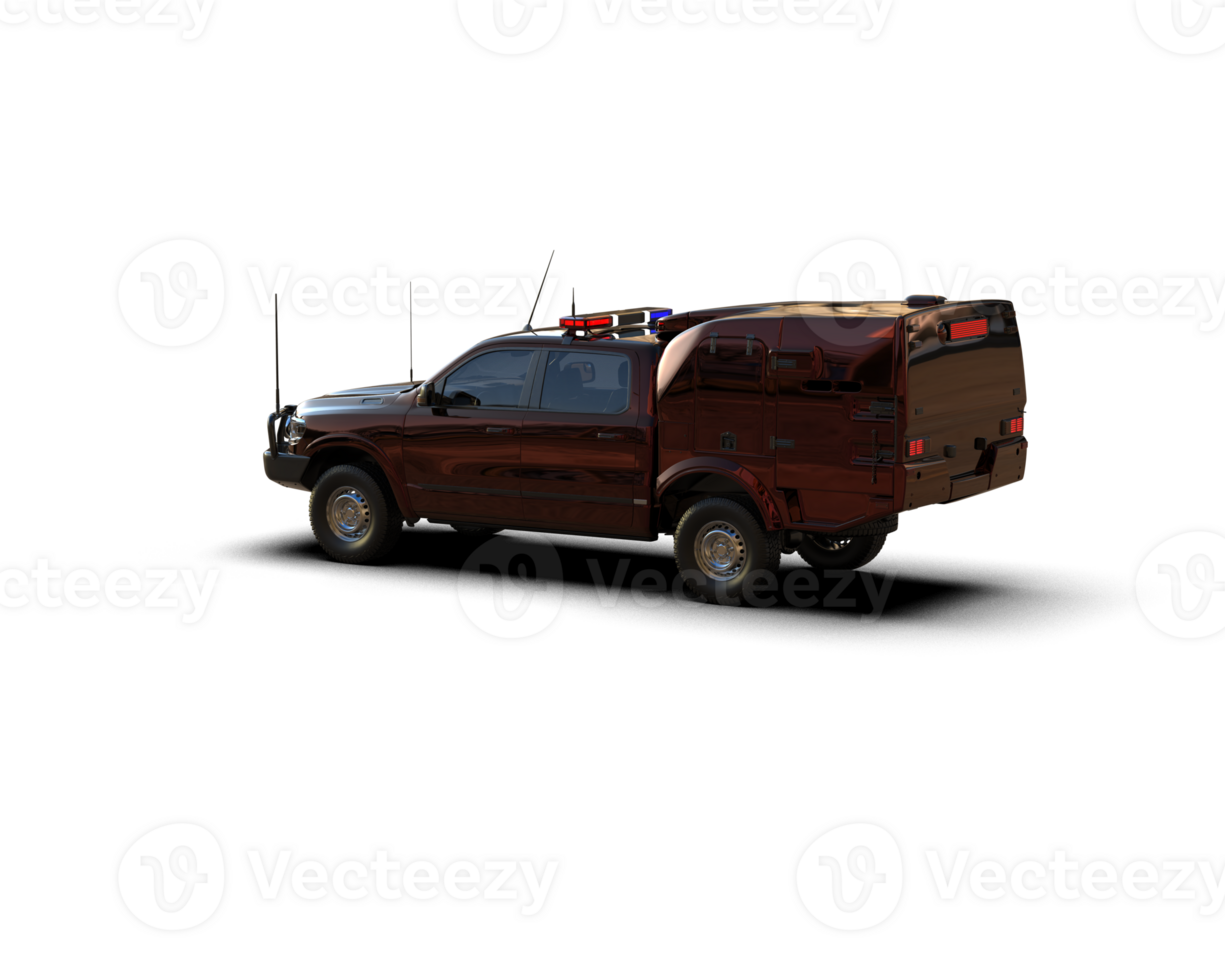Pickup truck isolated on background. 3d rendering - illustration png