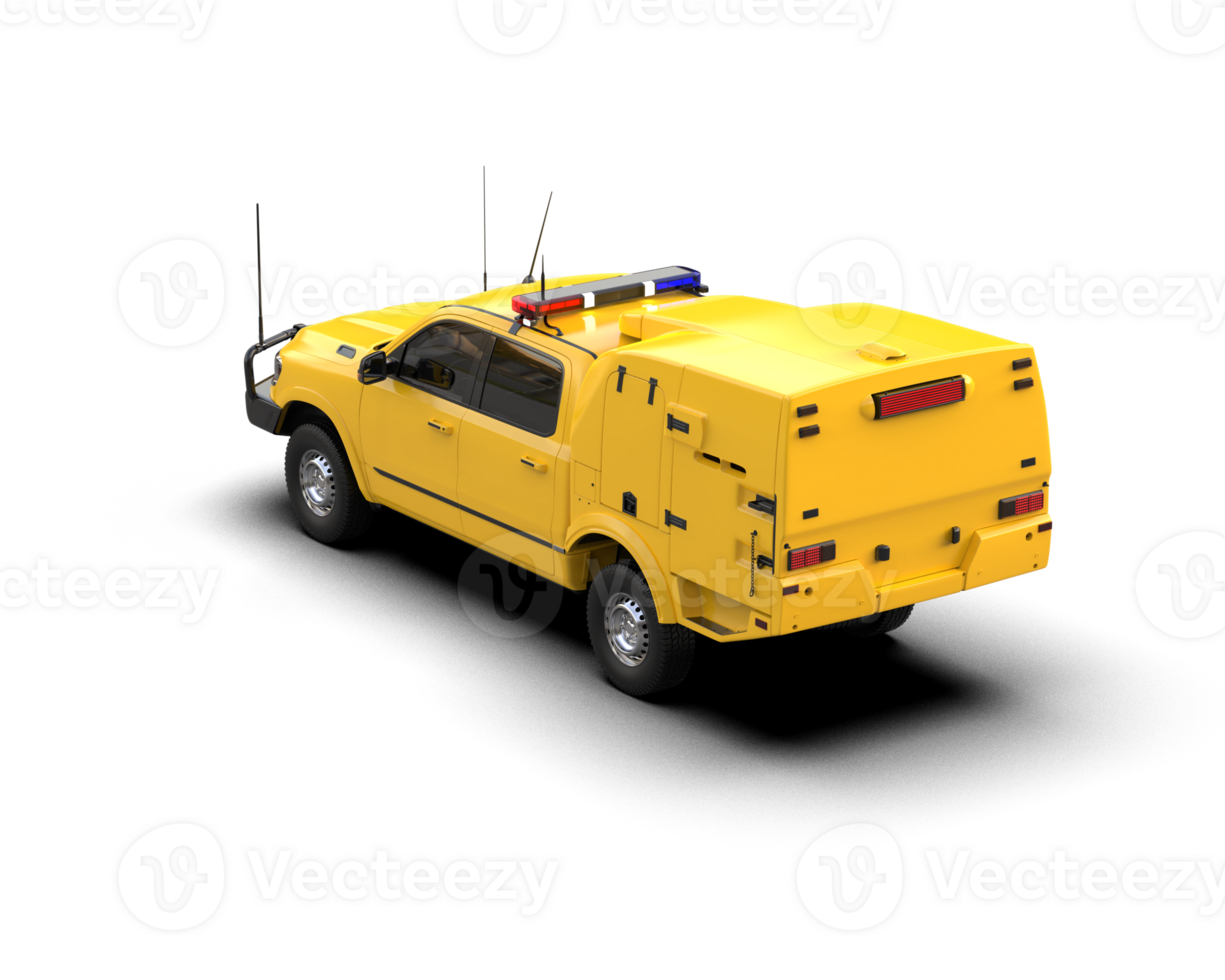 Pickup truck isolated on background. 3d rendering - illustration png