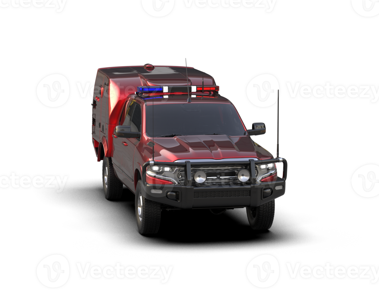 Pickup truck isolated on background. 3d rendering - illustration png