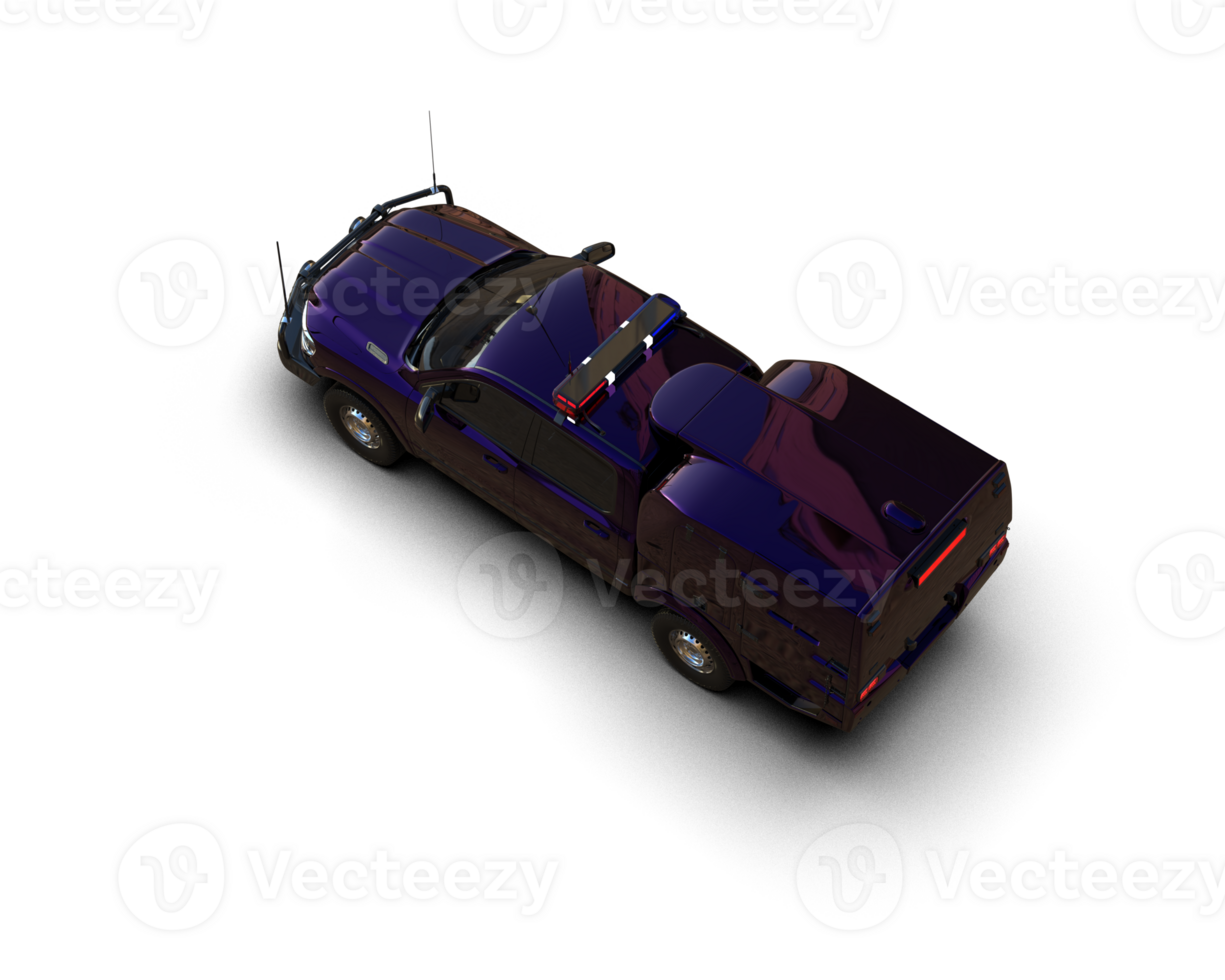 Pickup truck isolated on background. 3d rendering - illustration png