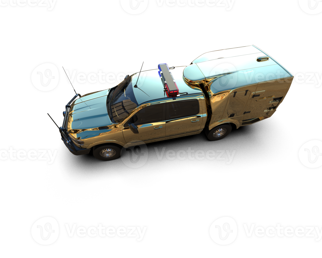 Pickup truck isolated on background. 3d rendering - illustration png