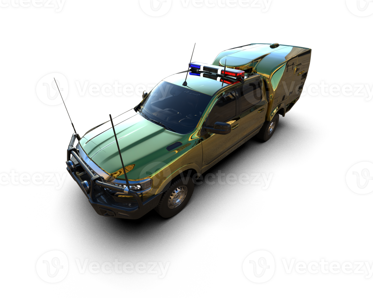 Pickup truck isolated on background. 3d rendering - illustration png