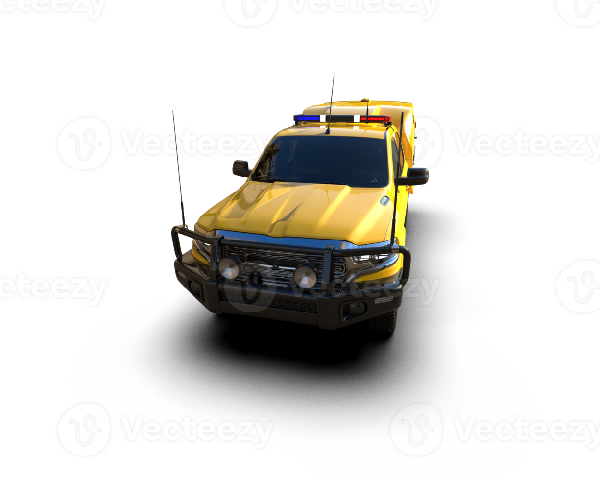 Pickup truck isolated on background. 3d rendering - illustration png