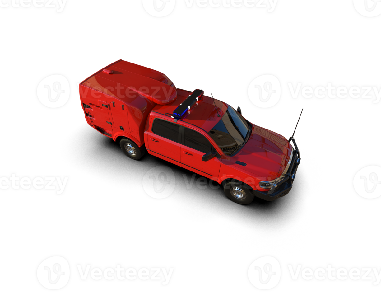 Pickup truck isolated on background. 3d rendering - illustration png