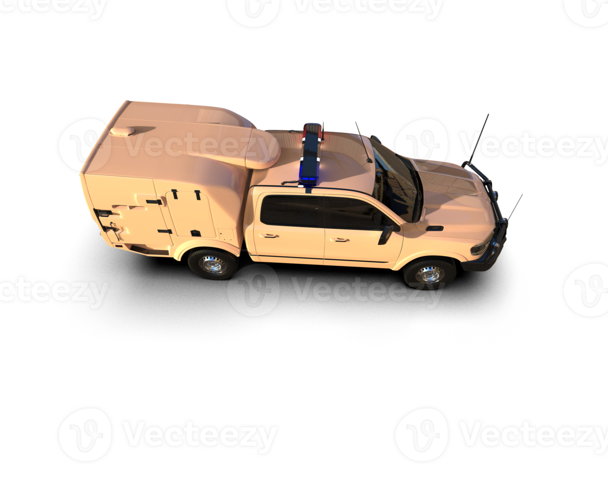 Pickup truck isolated on background. 3d rendering - illustration png