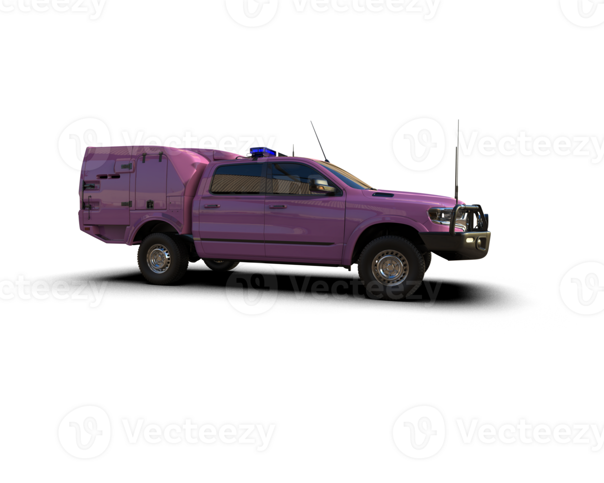 Pickup truck isolated on background. 3d rendering - illustration png