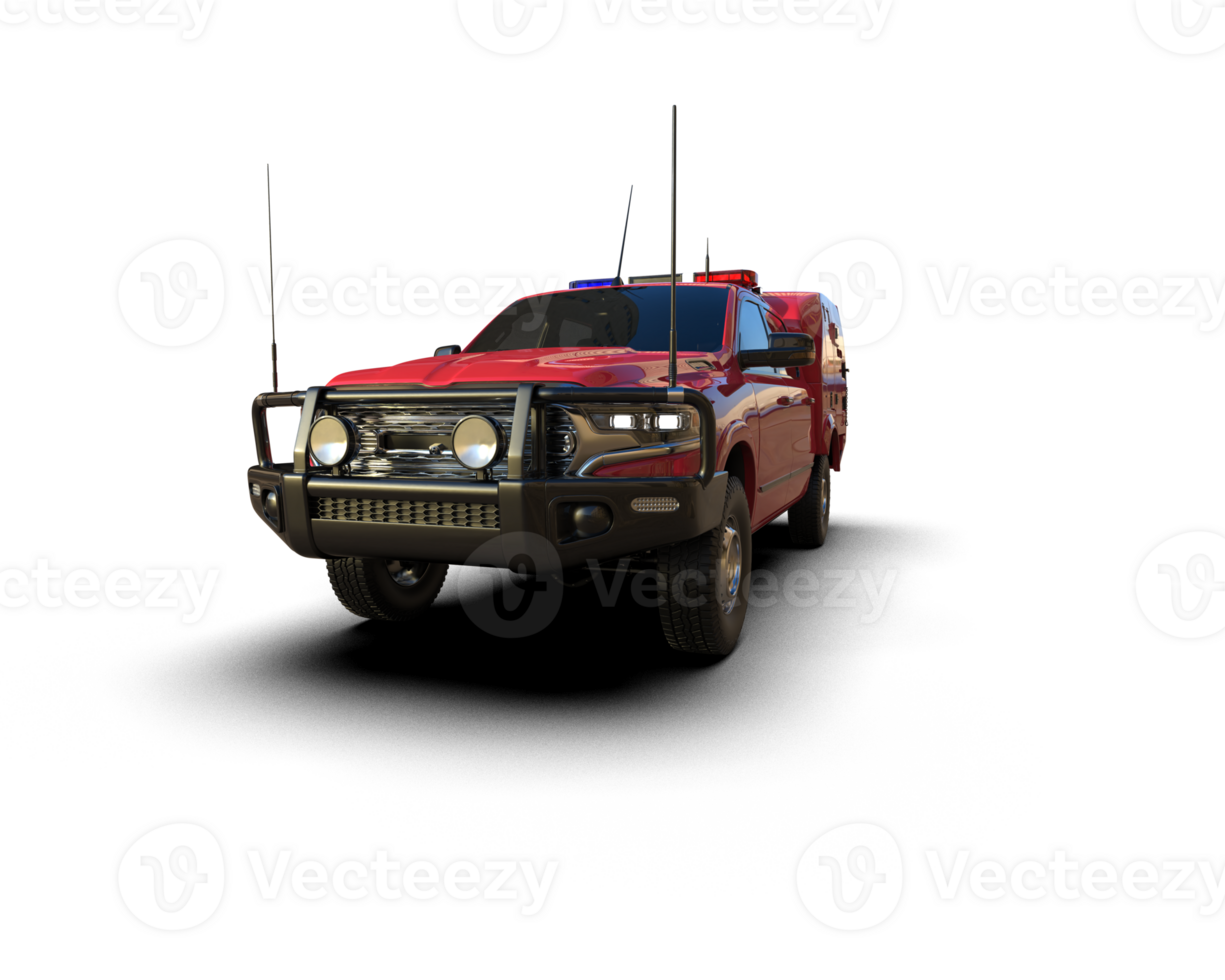 Pickup truck isolated on background. 3d rendering - illustration png