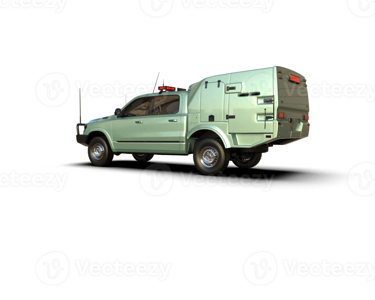 Pickup truck isolated on background. 3d rendering - illustration png