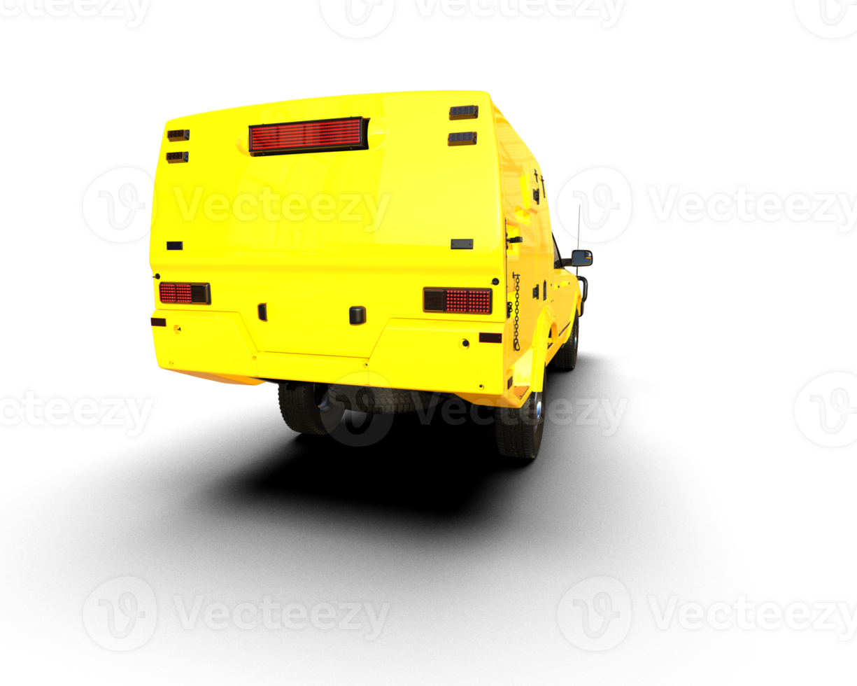 Pickup truck isolated on background. 3d rendering - illustration png