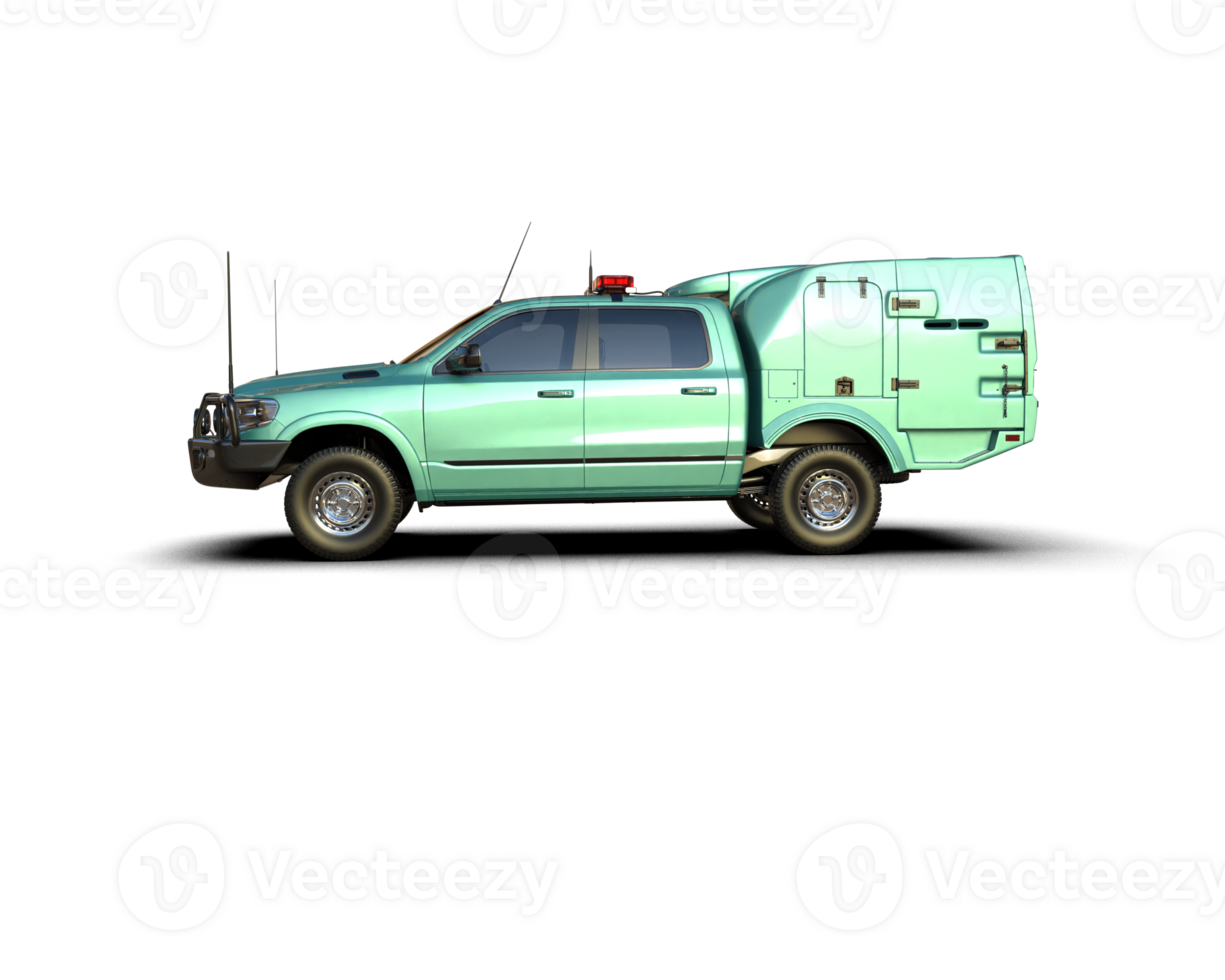 Pickup truck isolated on background. 3d rendering - illustration png