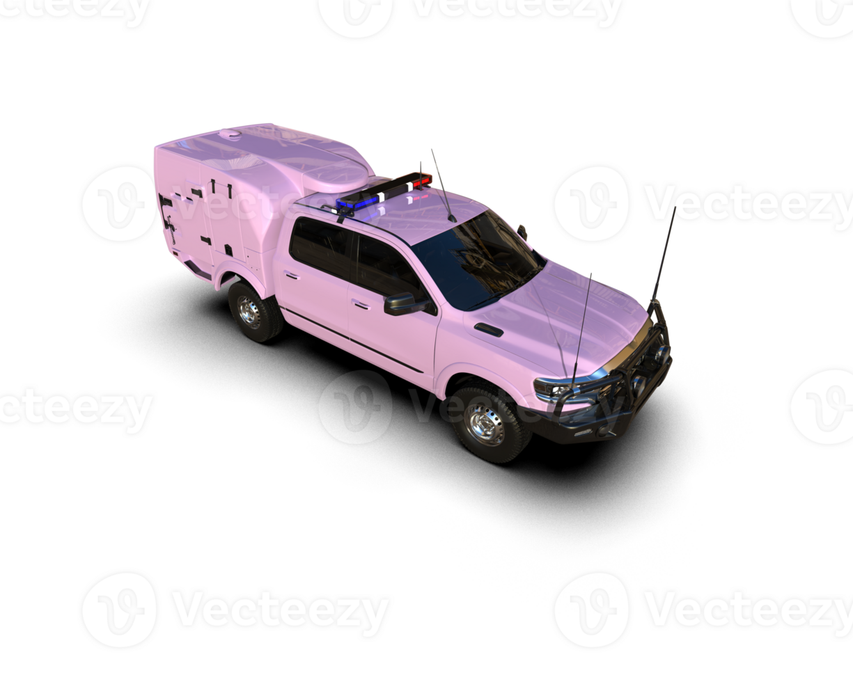 Pickup truck isolated on background. 3d rendering - illustration png