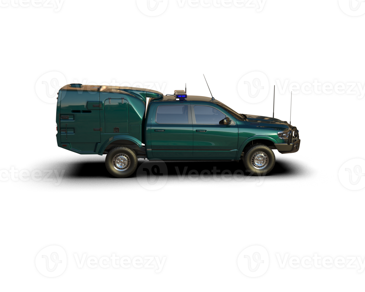 Pickup truck isolated on background. 3d rendering - illustration png