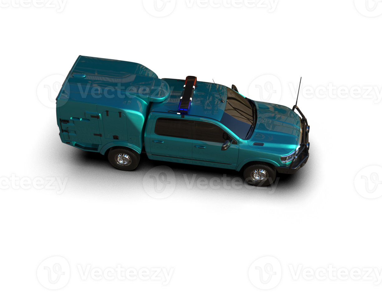 Pickup truck isolated on background. 3d rendering - illustration png