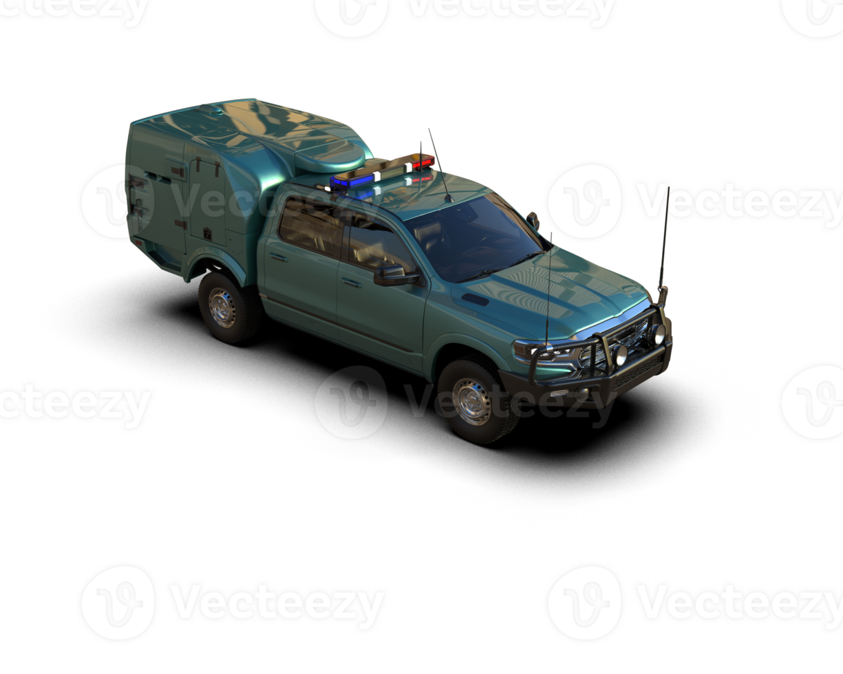 Pickup truck isolated on background. 3d rendering - illustration png